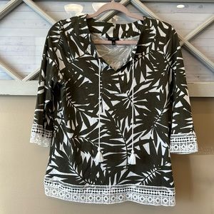 Talbot's‎ Tree Leaves Design Blouse